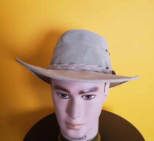 VTG Coastline Hat Co Unisex safari Summer Casual Tan Sz S Made in Australia