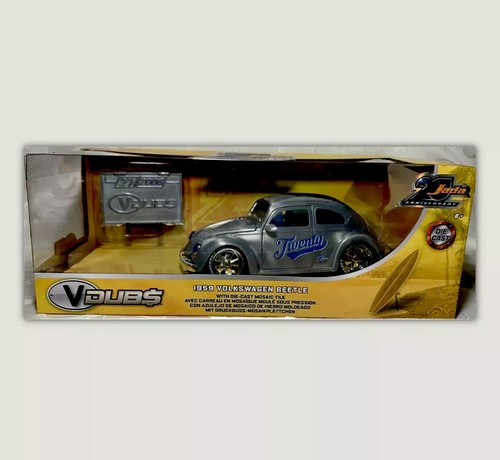 ミニカー Jada Toys V DUB$ Volkswagen Bus 1/24 VOLKSWAGEN T1 BUS BROWN W/ WOODY FIGURE & SURFBOAD 