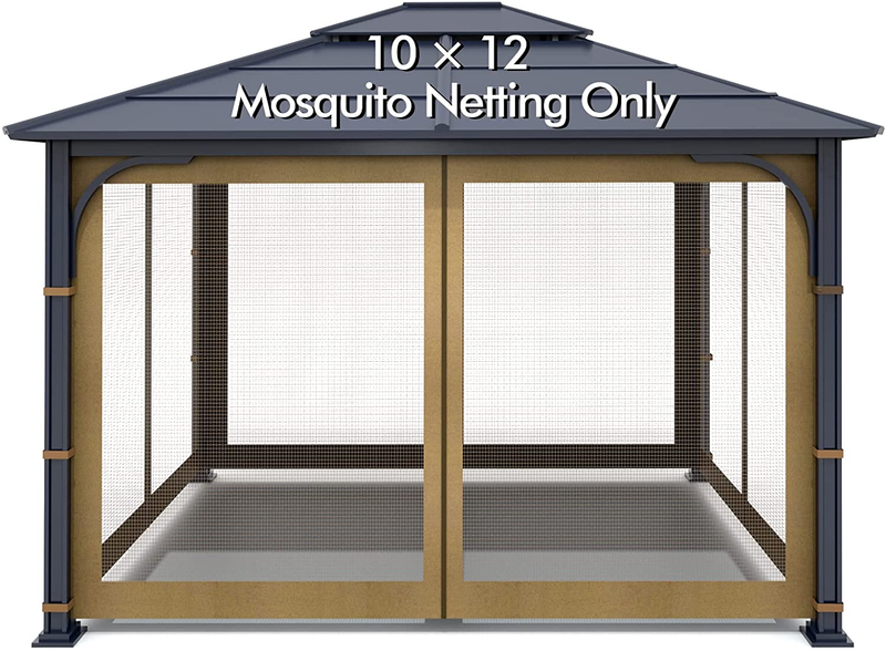 Mosquito Netting 4-panel Screen Walls With Zipper