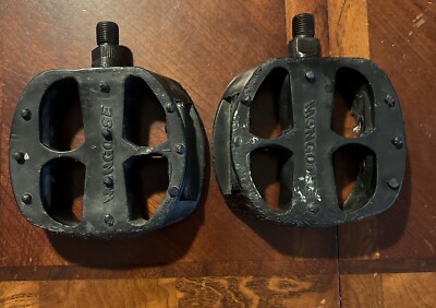 Old School/Mid-School Mongoose BMX Pedals Black 1/2'' - USED