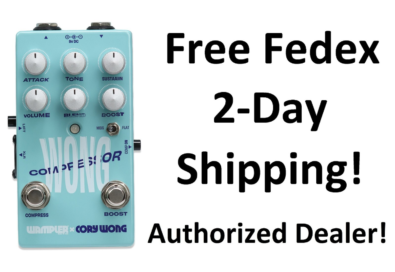 New Wampler Cory Wong Compressor & Boost Guitar Effects