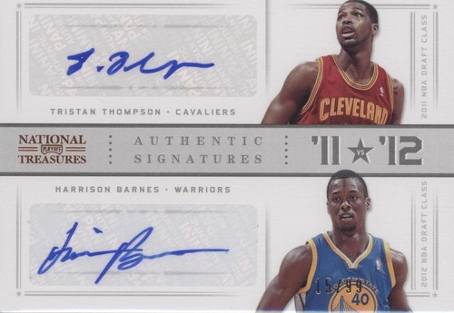 2012-13 Panini National Treasures - Harrison Barnes/Tristan Thompson #24
