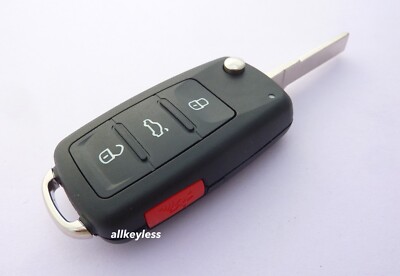 OEM VW VOLKSWAGEN flip keyless entry remote fob transmitter + NEW KEY CASE