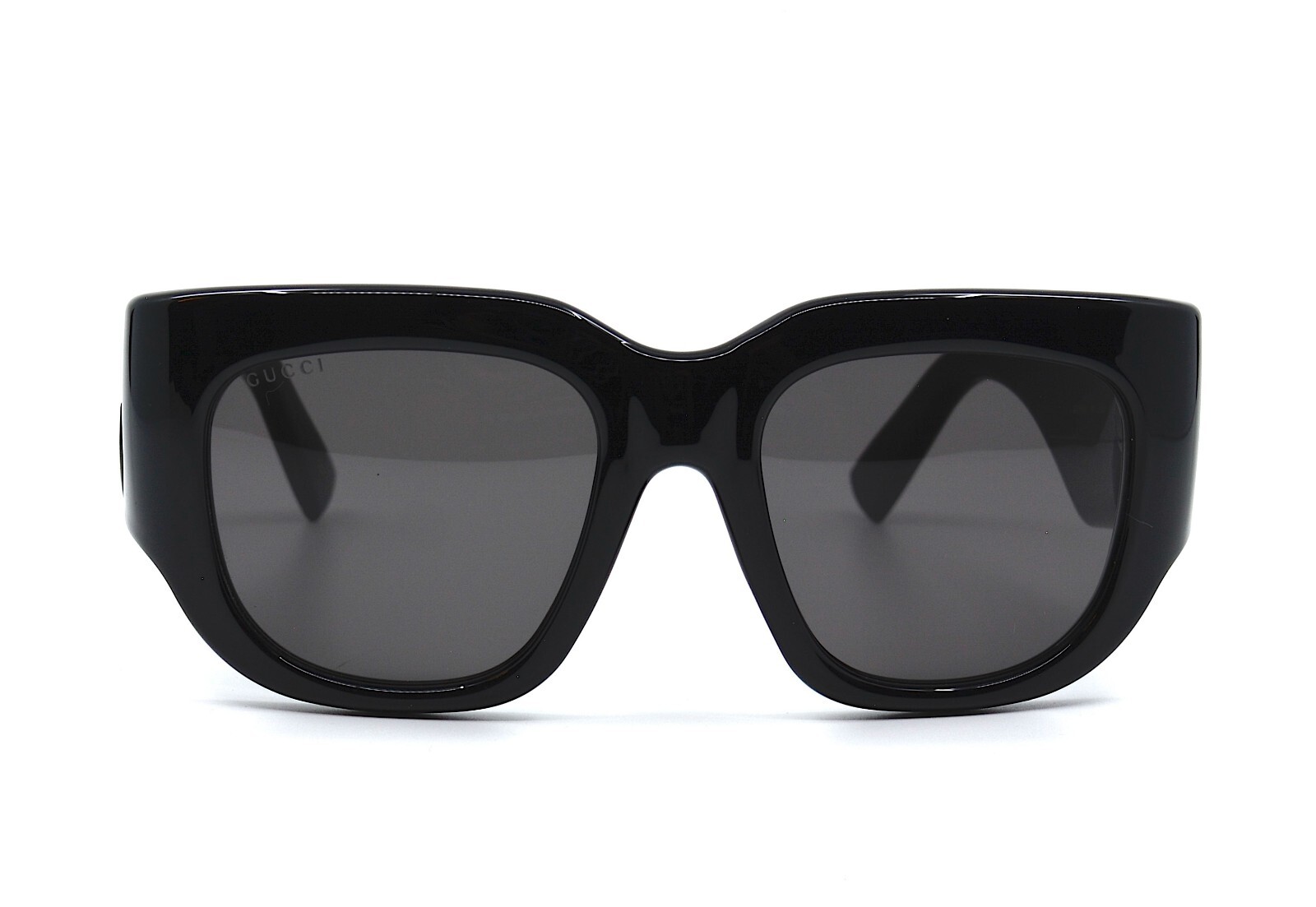 Pre-owned Gucci Gg1545s 001 Black Grey Authentic Sunglasses 53-20 In Gray