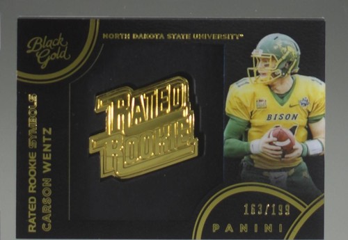 2016 Panini Black Gold Collegiate Carson Wentz #9