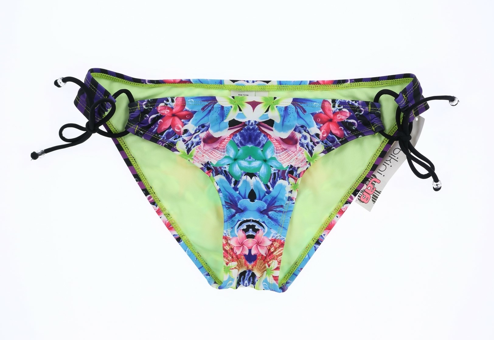 Bikini Lab 155102 Women's Multi-Color Bikini Bottoms Size L