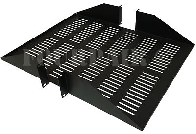 19'' Center Weight Vented Rack Mount IT Data Networking Server Shelf 2U 22'' Deep