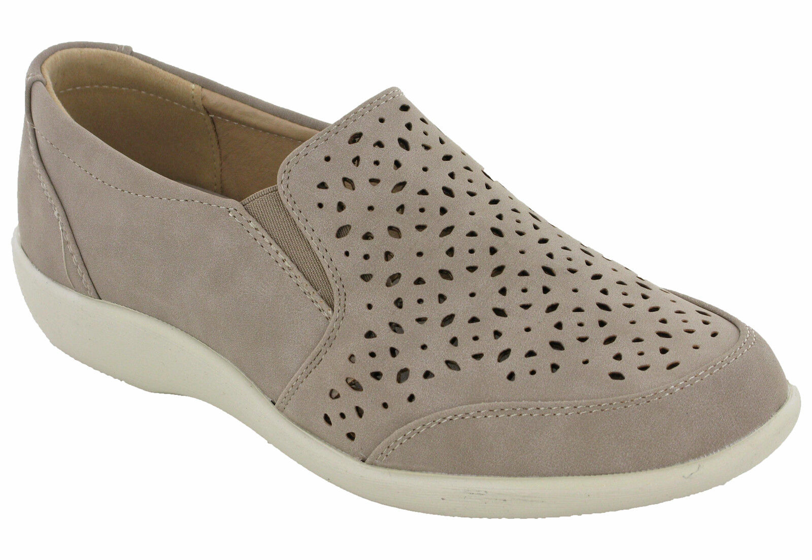 CushionWalk Casual Leisure Shoes Womens Slip On Flat Soft