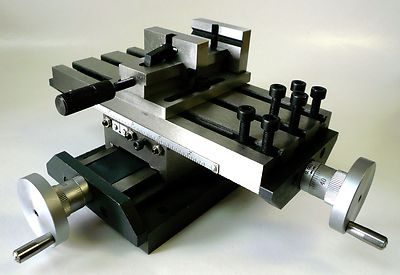 Low Profile Precision Compound X/Y Cross Slide Table + 2'' Quick Acting Vise New