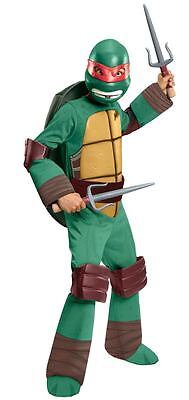Boys Teenage Mutant Ninja Turtles TMNT Deluxe Padded Raphael Red Full Costume
