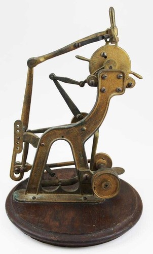 Antique 1872 Patent Model - Shoe Sole Burnishing Machine -A. C. Carey Mass.