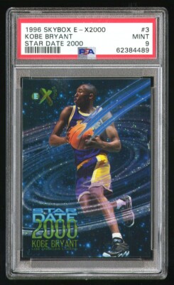 1996 SKYBOX E-X2000 STAR DATE 2000 #3 KOBE BRYANT PSA 9
