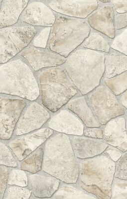Marlow Vinyl | Stone Pave Brick Effect Natural Design Luxury Floor Pattern Lino