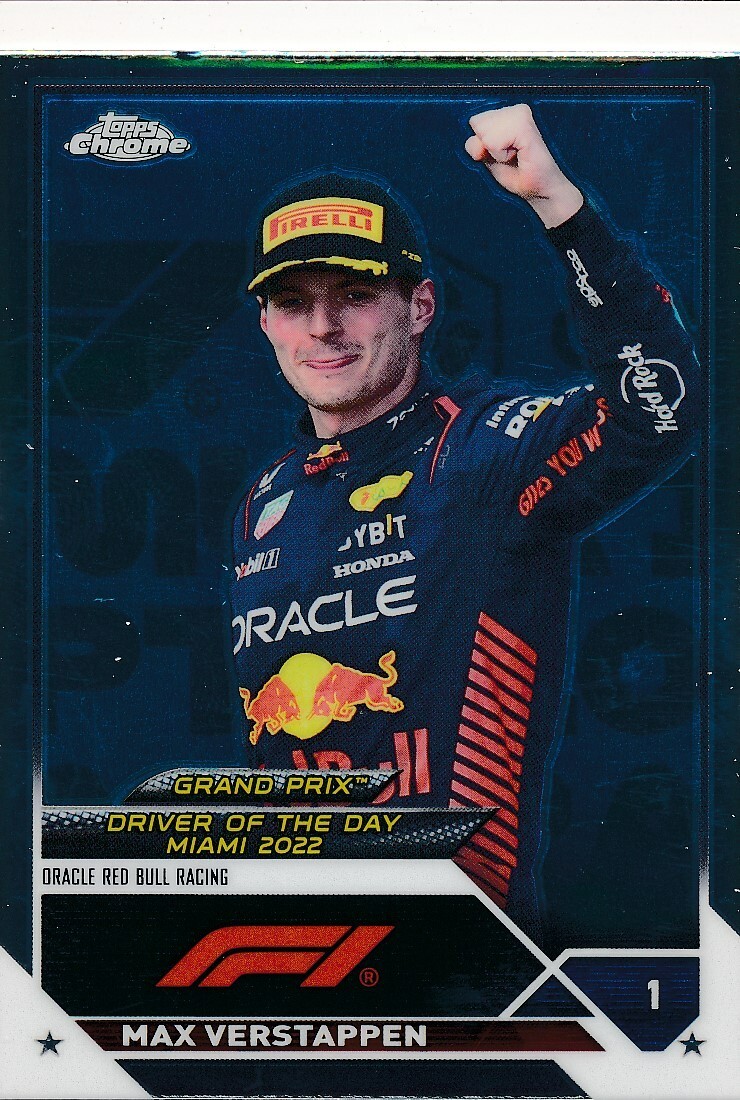 MAX VERSTAPPEN #170 2023 Topps Chrome F1 Formula 1 ORACLE