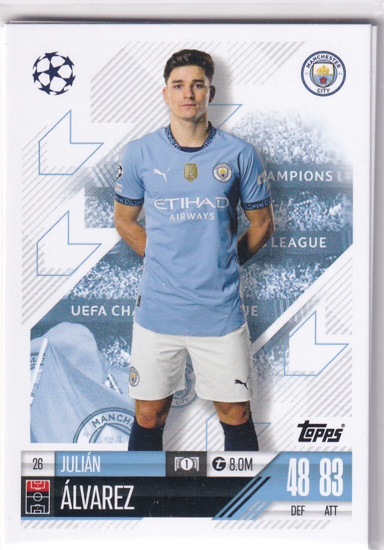 topps now Julian Alvarez UCL 014 アルバレス JULIAN ALVAREZ 2023-24 TOPPS CLUB COMPETITIONS UCL STARBALL