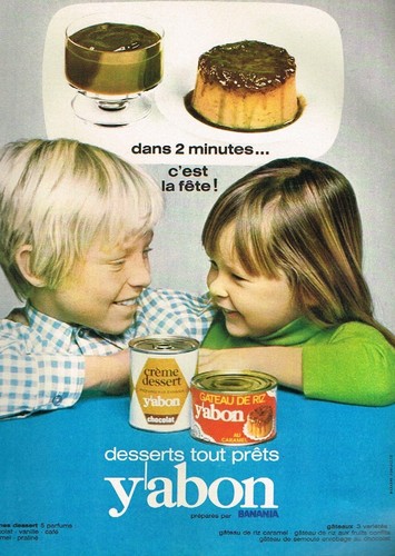 O Advertising Advertising 1970 Dessert Cake Rice Y Cana Banania Ebay