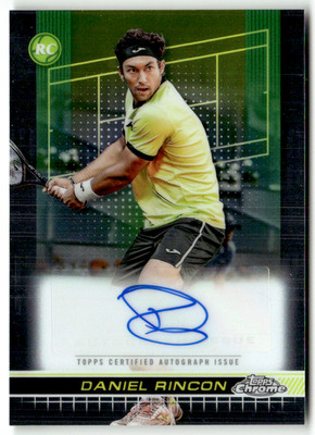 Topps Chrome 2024 Tennis No. TCA-DRN Daniel Rincon Rookie Auto