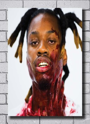X-528 Denzel Curry TA13OO Act 2 Gray Rap Artist Music 2020 Fabric Poster 24x36