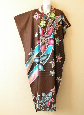 KD112 Batik Women Kaftan Caftan Hippie Tunic Abaya Dolman Maxi...