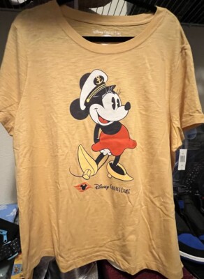Disney Cruise Line DCL Captain Minnie Mouse 1X Womens Shirt - NWT!