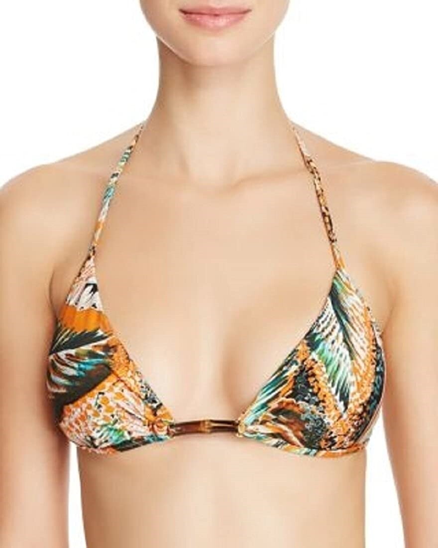 Milly 262332 Women's Positano Multi Triangle Bikini Top Swimwear Size S