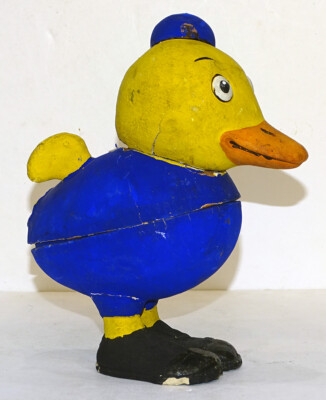 ANTIQUE Vintage ANTHROPOMORPHIC German EASTER DUCK Candy Container