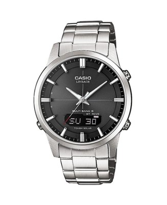 Pre-owned Casio Men Digital Eco-drive Casual Watch Classic Dress Black Dial Waterproof Rou