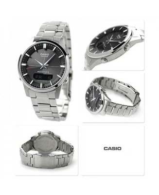 Pre-owned Casio Men Digital Eco-drive Casual Watch Classic Dress Black Dial Waterproof Rou