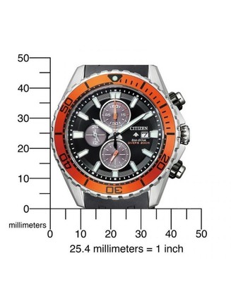 Pre-owned Citizen Men Sports Diver Japan Eco-drive Analog Watch  Ca0718-13e Black Dial 47mm
