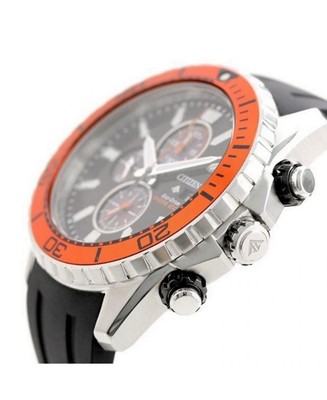 Pre-owned Citizen Men Sports Diver Japan Eco-drive Analog Watch  Ca0718-13e Black Dial 47mm