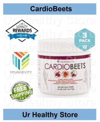 CardioBeets Canister 195g [3 PACK] Youngevity Cardio Beets **LOYALTY REWARDS**