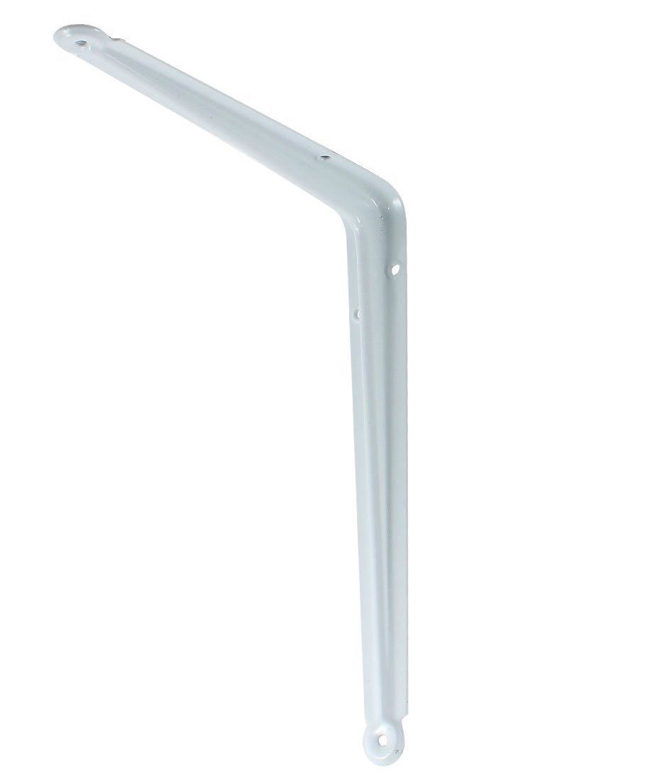 Reggimensola Supporto Staffa Reggi Mensola In Metallo 10x12,5cm Bianca dfh