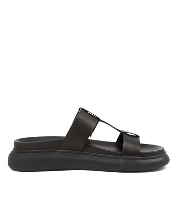 TONY BIANCO TONY BIANCO MALLY BLACK COMO LEATHER WOMENS SHOES CASUAL