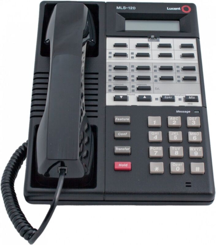 Avaya Lucent Partner MLS-12D Black Telephone REFURB WARRANTY