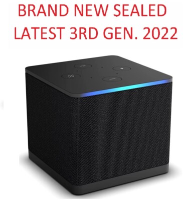 Amazon Fire TV Cube 3rd gen streaming player with Alexa Wi-Fi 6E 4K Ultra HD NEW