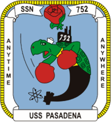 SSN-752 USS Pasadena  Badge Sticker Decal Los Angeles Class Attack submarine