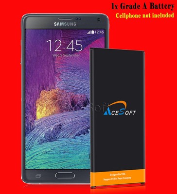 Fit Samsung Galaxy Note 4 N910 EB-BN910BBE Battery High Power 7220mAh w/ Charger
