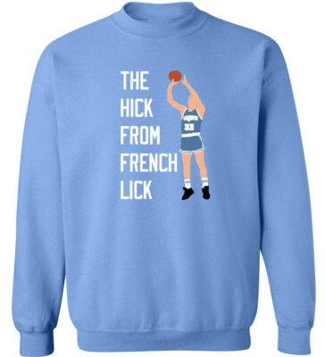 Larry Bird Hick From French Lick Indiana State Celtics CREW HOODED SWEATSHIRT