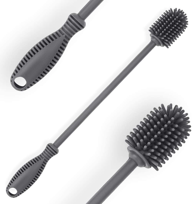 Silicone Bottle Cleaning Brush With Long Handle, Bpa Free 12.5" Water Bottle Cle