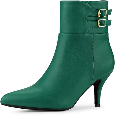 Heeled ankle deals boots ebay