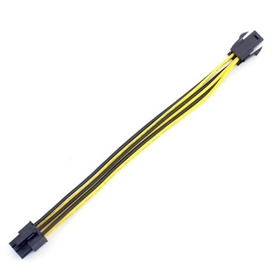 PCI-E Graphics GPU Power CPU 4PIN Card 20cm to 18AWG PC PCIe Cable 6Pin Supply
