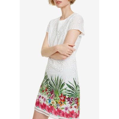 

Женское платье Desigual Denver, белый/разноцветный, White/multi