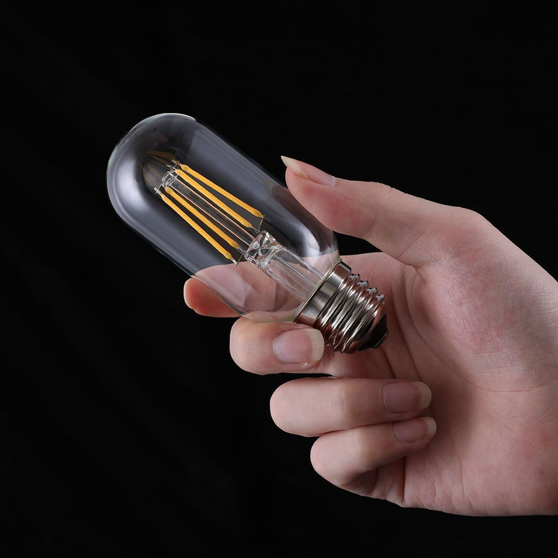 ZYCYLIGHT T45 Vintage Edison LED Bulb, Dimmable T45 Filament Light Bulb, 4 Watt