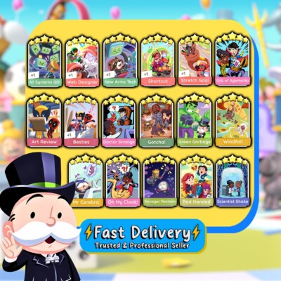 Monopoly_Go 4 - 5   Star Sticker Prestige Album   Fast Delivery  