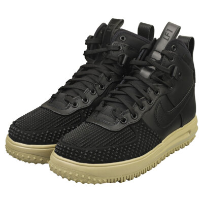Pre-owned Nike Lunar Force 1 Duckboot Mens Black Olive Fashion Sneakers In Green