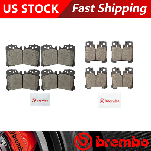 Brembo for 2007 Lexus LS460 Front + Rear Ceramic Brake Pads