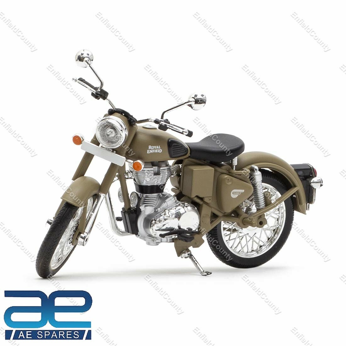 For Royal Enfield Classic 500 1:12 Scale Model Desert Storm 