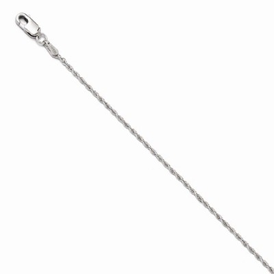 Pre-owned Leslie's ™ 14k Yellow Gold 1.5mm Wide Pendant Rope Chain Necklace 16"