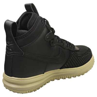 Pre-owned Nike Lunar Force 1 Duckboot Mens Black Olive Fashion Sneakers In Green