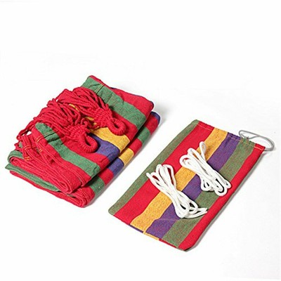Colorful Multifunctional Hammock Cotton Fabric Canvas Travel Hammocks 440lbs